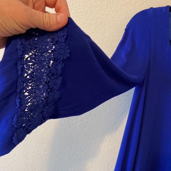 Altar’d State Royal Blue Overlay Dress - Picture 7 of 9